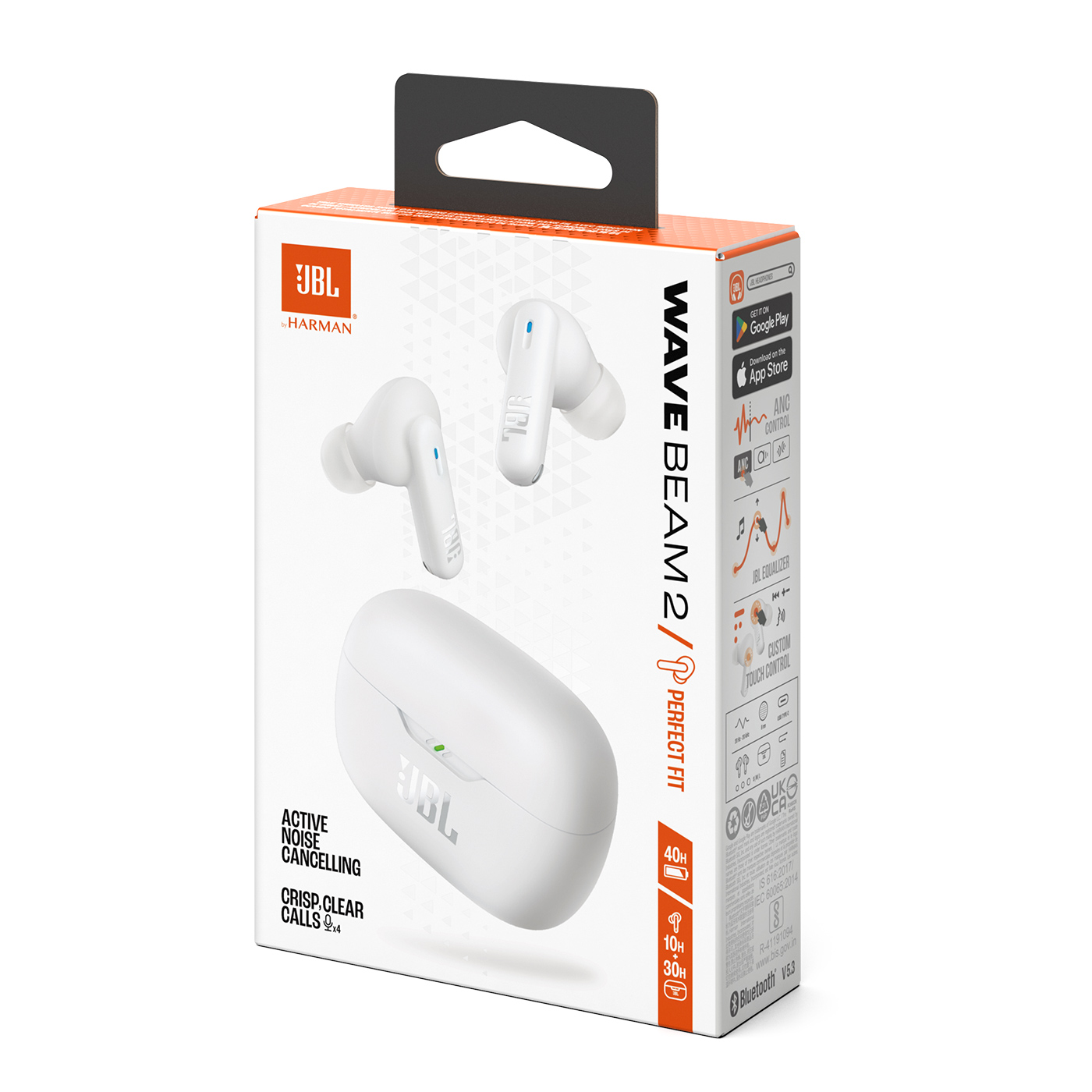 Tai nghe JBL Wave Beam 2 White