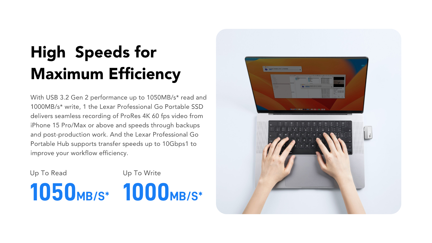 SSD Lexar Professional Go with Hub