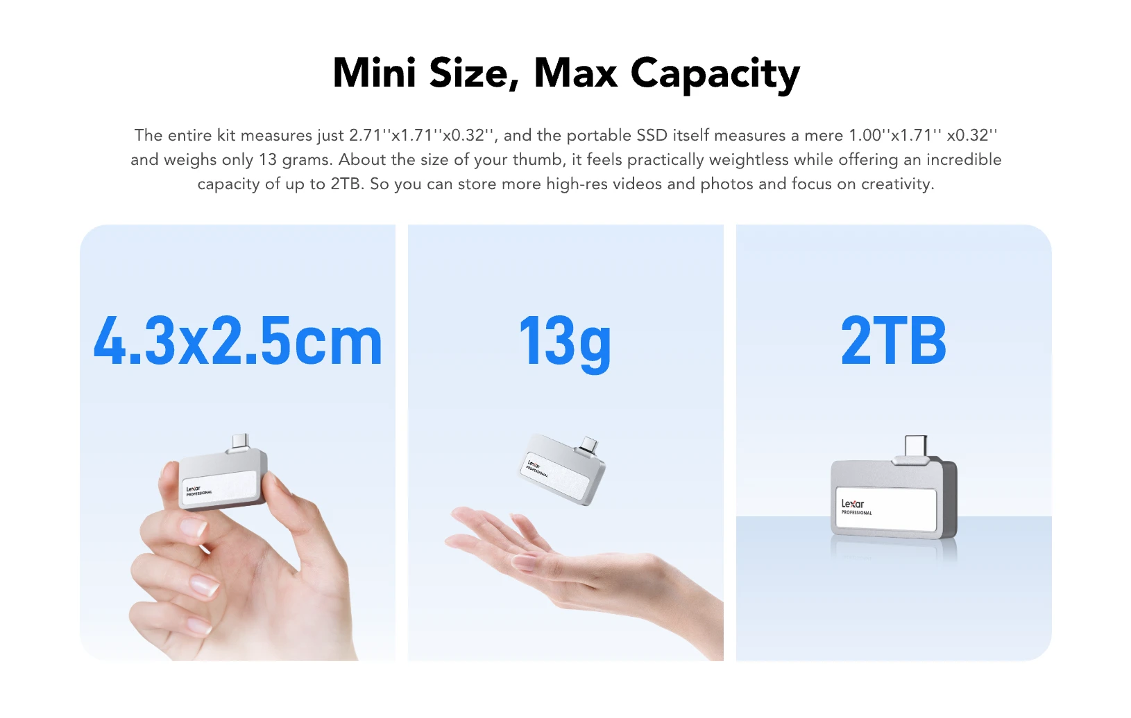 SSD Lexar Professional Go with Hub